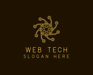 Intricate Networking Symbol  logo design