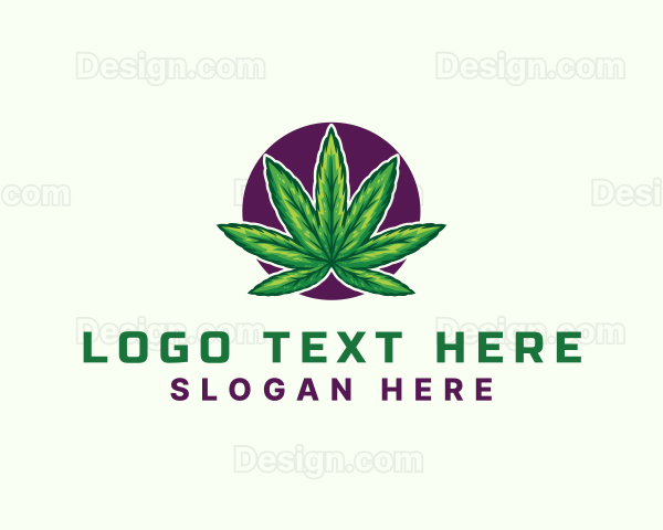 Hemp Cannabis Leaf Logo