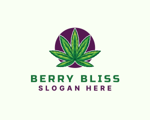 Hemp Cannabis Leaf logo design