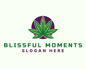 Hemp Cannabis Leaf logo design