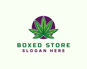 Hemp Cannabis Leaf logo design