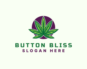 Hemp Cannabis Leaf logo design