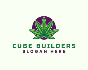 Hemp Cannabis Leaf logo design