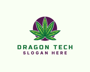 Hemp Cannabis Leaf logo design