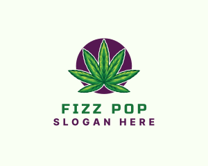 Hemp Cannabis Leaf logo design