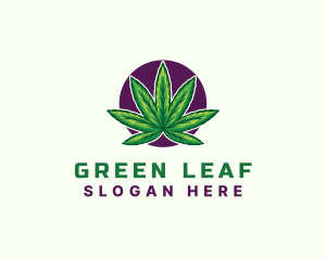 Hemp Cannabis Leaf logo