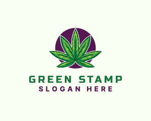 Hemp Cannabis Leaf logo design