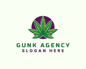 Hemp Cannabis Leaf logo design