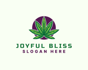 Hemp Cannabis Leaf logo design