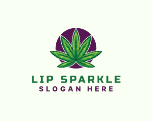 Hemp Cannabis Leaf logo design