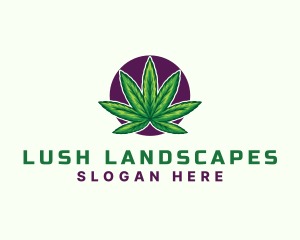 Hemp Cannabis Leaf logo