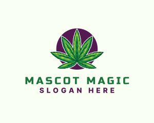 Hemp Cannabis Leaf logo design