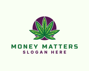 Hemp Cannabis Leaf logo design