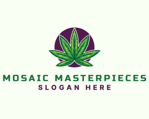 Hemp Cannabis Leaf logo design