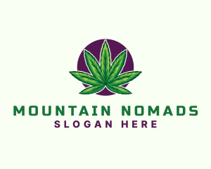 Hemp Cannabis Leaf logo design