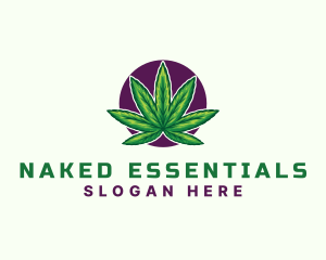 Hemp Cannabis Leaf logo design