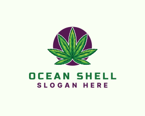 Hemp Cannabis Leaf logo design