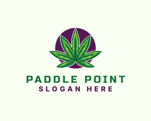 Hemp Cannabis Leaf logo design