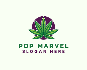 Hemp Cannabis Leaf logo design