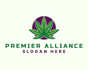 Hemp Cannabis Leaf logo design