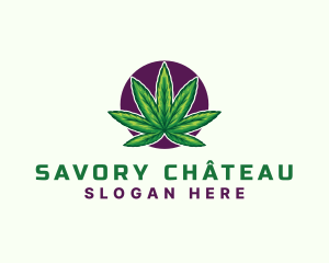 Hemp Cannabis Leaf logo design