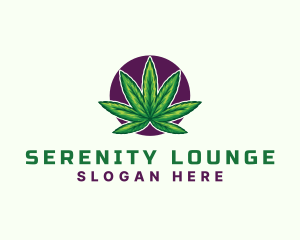 Hemp Cannabis Leaf logo design