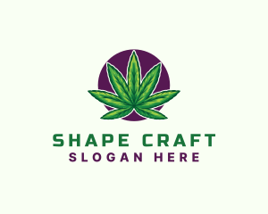 Hemp Cannabis Leaf logo design