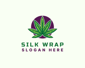 Hemp Cannabis Leaf logo design