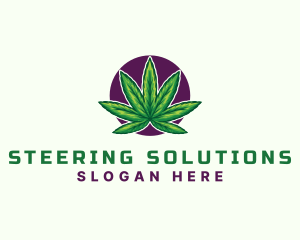 Hemp Cannabis Leaf logo design