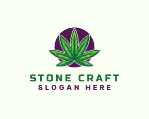 Hemp Cannabis Leaf logo design