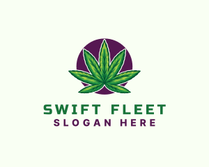 Hemp Cannabis Leaf logo design