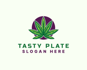 Hemp Cannabis Leaf logo design