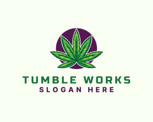 Hemp Cannabis Leaf logo design