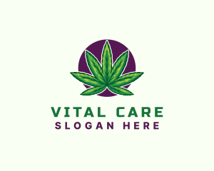 Hemp Cannabis Leaf logo