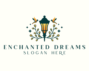 Enchanted Lantern Lamp logo design