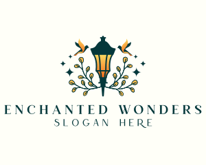 Enchanted Lantern Lamp logo design