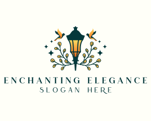 Enchanted Lantern Lamp logo design