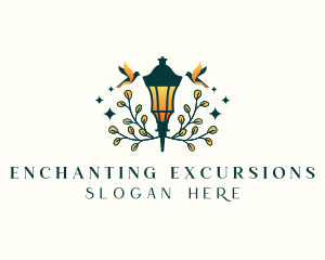 Enchanted Lantern Lamp logo design