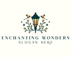 Enchanted Lantern Lamp logo design