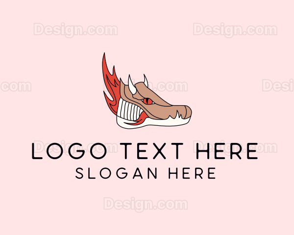 Fire Dragon Sneakers Logo