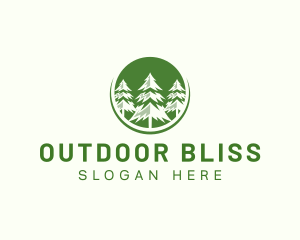 Sustainable Pine Tree Forest logo design