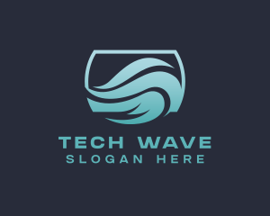 Cyber Wave Software logo design