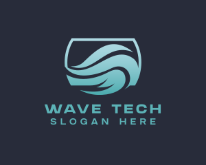 Cyber Wave Software logo design