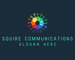 Data Communication Circuit  logo design