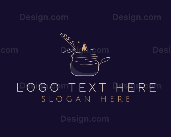 Candle Light Floral Logo