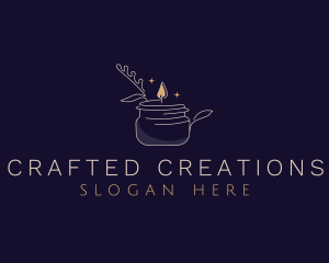 Candle Light Floral logo design