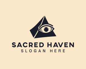 Sacred Mason Eye logo design