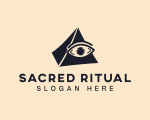 Sacred Mason Eye logo design