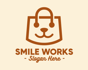 Cute Puppy Bag  logo design