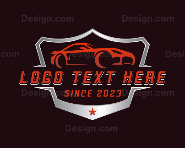 Racing Car Garage Logo